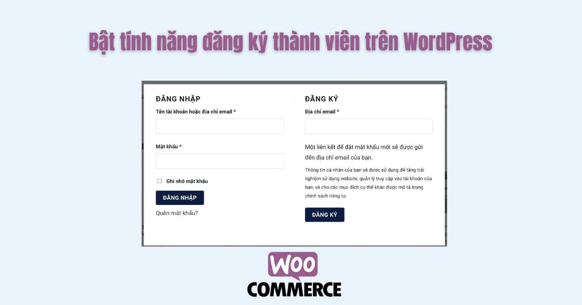 Bật tính năng đăng ký thành viên trên WordPress
