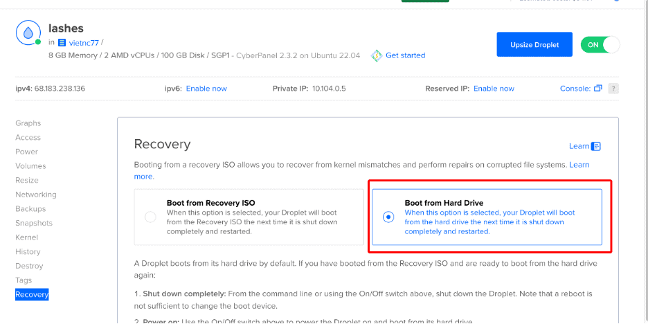 boot form hard driver