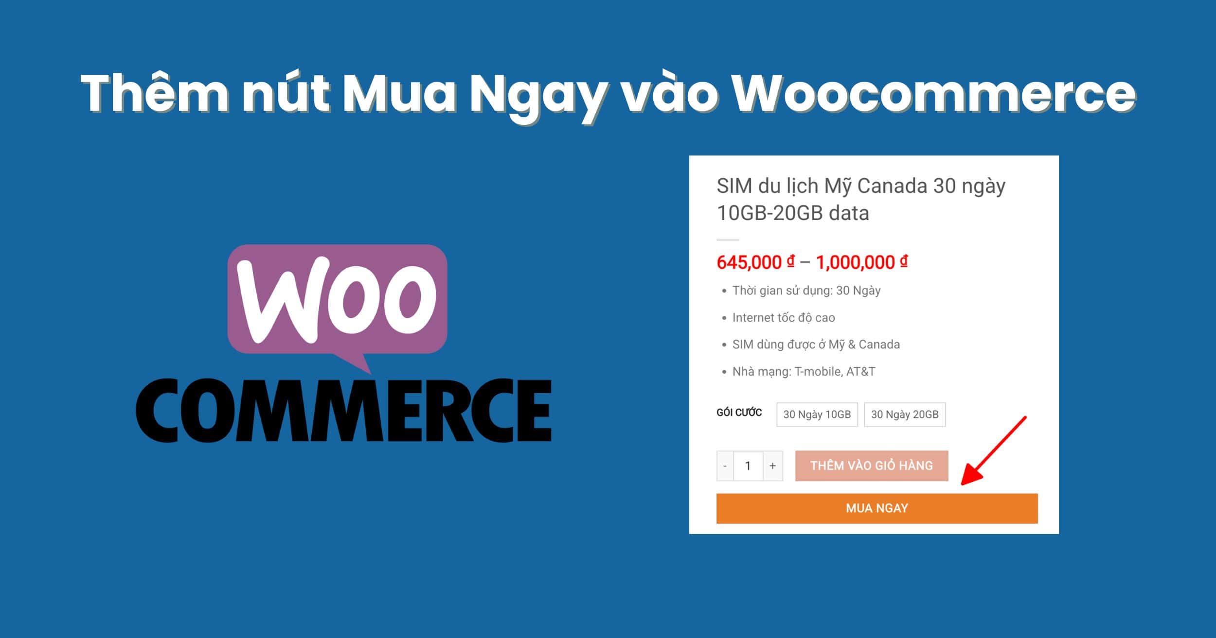 Thêm nút Mua Ngay vào Woocommerce Thêm nút Mua Ngay vào Woocommerce