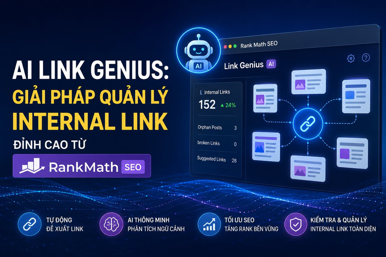 AI Link Genius: Giải pháp quản lý Internal Link đỉnh cao từ Rank Math SEO