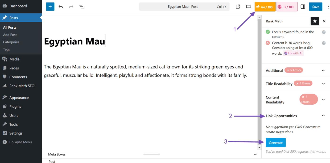 AI Link Genius: Giải pháp quản lý Internal Link đỉnh cao từ Rank Math SEO Tạo liên kết cho toàn bộ bài viết